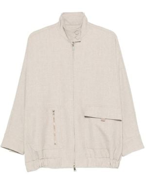 Fabiana Filippi High-Neck Jacket - White