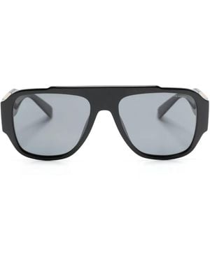 Versace Occhiali Da Sole Medusa Con Montatura Stile Pilota - Grigio