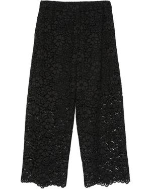 Simonetta Ravizza Lace Pants - Black
