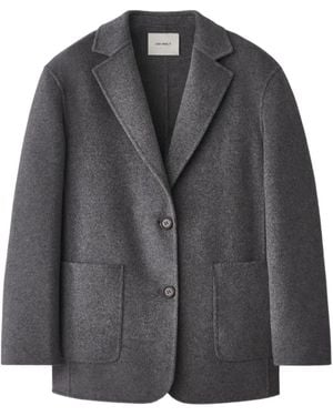 Lisa Yang Notched-Lapels Patch-Pocket Jacket - Grey