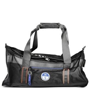 North Sails Contrast-Stitch Logo-Patch Holdall Bag - Black