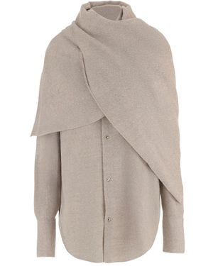 DARKPARK Wollen Blouse - Grijs