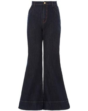 Temperley London Pantalon Raquel À Coupe Ample - Blue