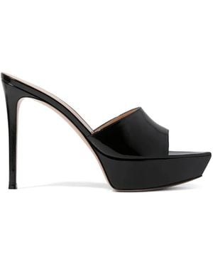 Gianvito Rossi Platform Pointed-Toe Mules - Black
