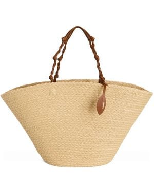 Jil Sander Large Tangle Woven Tote Bag - Natural