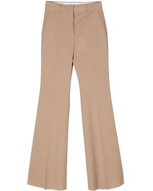 Sportmax Wool Flared Pants - Natural