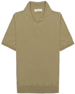 LUIGI GENTILE Fine-Knit Short-Sleeve T-Shirt - Green
