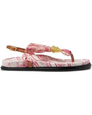 Versace Sandalias Underwater Barocco La Medusa - Rosa