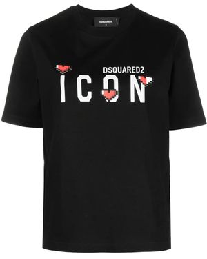 DSquared² ロゴ Tシャツ - ブラック