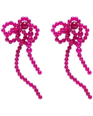 Completedworks Pendientes Con Detalle De Lazo - Rosa