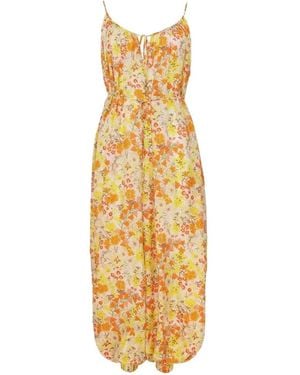 Zimmermann Solstice Floral-Print Silk Jumpsuit - Metallic