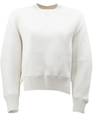 Sacai Crew-Neck Jumper - White