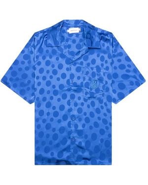 Honor The Gift Polka-Dot Camp-Collar Shirt - Blue