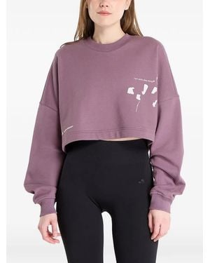adidas Logo-Print Sweatshirt - Purple