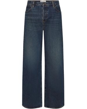 FRAME Wide-Leg Pants - Blue