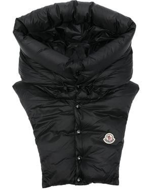 Moncler Quilted High-Neck Hood - Black