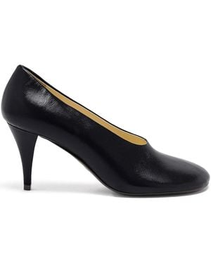 Proenza Schouler Leather Heeled Court Shoes - Blue