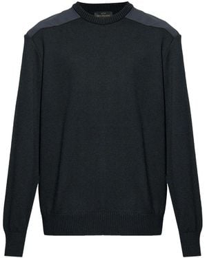 Paul & Shark Wool shoulder-patch sweater - Blau