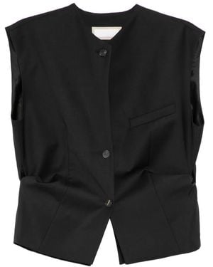 Litkovskaya Haut Asymétrique À Ornements Métalliques - Noir