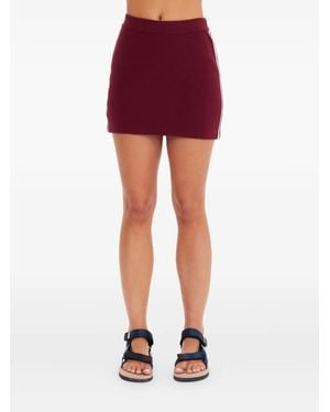 The Upside Adesa Zelma Stripe Knit Mini Skirt - Red