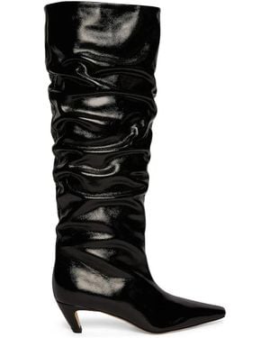 MSGM 55Mm Leather Boots - Black