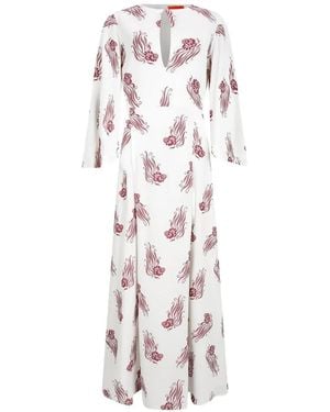La DoubleJ Floral Dress - White