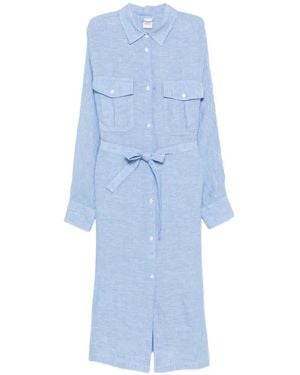 Aspesi Hemdkleid Mit Brusttaschen - Blau