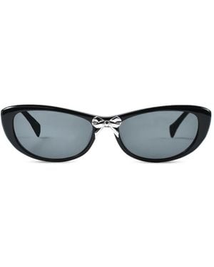 YVMIN Lunettes De Soleil À Monture Papillon Et Détail De Nœud - Grey