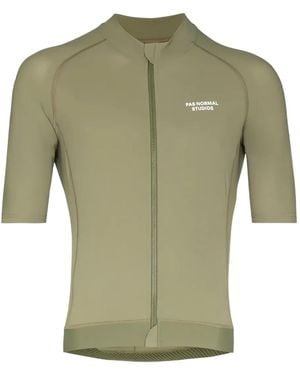 Pas Normal Studios Front-Zip Short-Sleeve T-Shirt - Green
