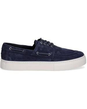 Vagabond Shoemakers Paul 2.0 Suede Lace-Up Boat Shoes - Blue