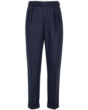 Brunello Cucinelli Tailored Tapered Pants - Blue