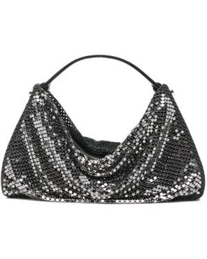 Laura B Lavinia Chainmail Clutch Bag - Black