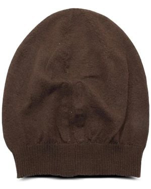 Rick Owens Wool Beanie - Brown