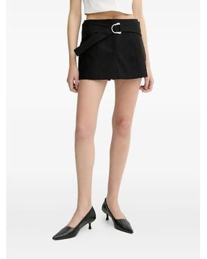 IRO Belted Paneled Shorts - Black