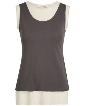 Voranida Canotta Tor A Strati - Grigio