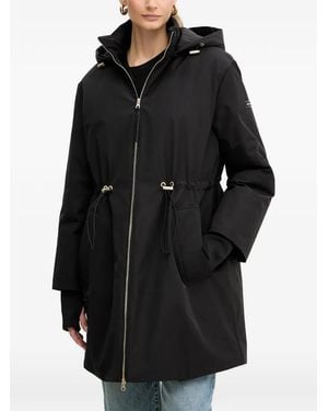 ARMANI EXCHANGE Hooded Drawstring Coat - Black