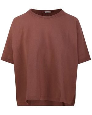 Roberto Collina Short-Sleeve Crew-Neck T-Shirt - Red