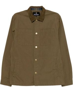 Barbour Corduroy-Collar Overshirt - Green