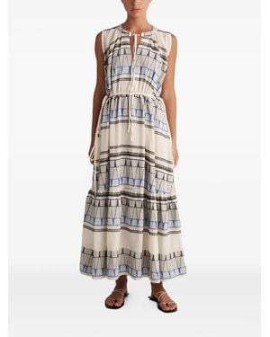 Pearl & Caviar Vestido Largo Zakar - Blanco