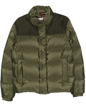 Moncler Virolais Quilted Panelled Jacket - Green
