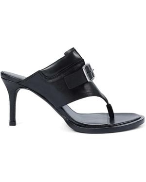 Ann Demeulemeester Bri Heeled Thong Sandals - Black