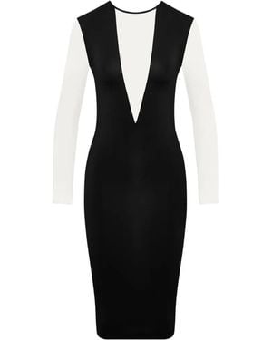 Maison Close Pure Tentation Minuit Long-Sleeve Dress - Black