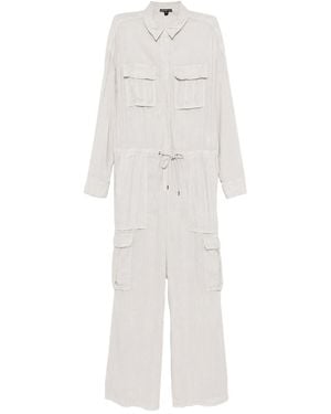 James Perse Cargo Jumpsuit - White