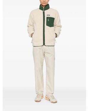 Patagonia Fleece Zip-Up Jacket - White