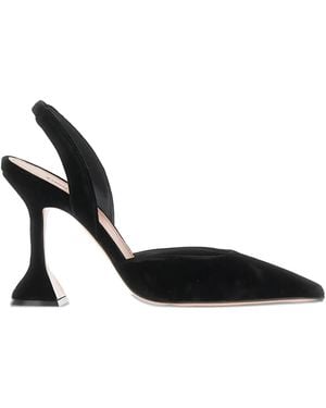 AMINA MUADDI 95Mm Holli Slingback Court Shoes - Black