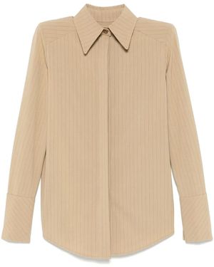 MITILIANE COUTURE Pinstriped Shirt - Natural