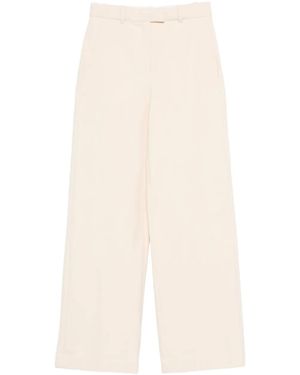 Circolo 1901 High-Waisted Wide-Leg Pants - White