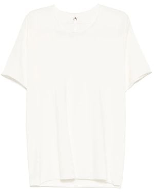 Label Under Construction Raw Edge T-Shirt - White