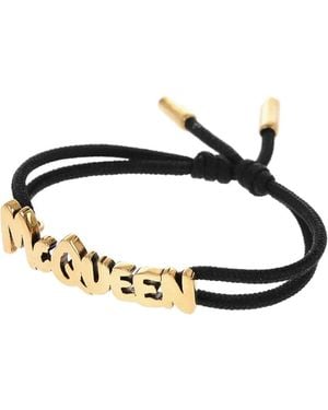 McQueen グラフィティ ブレスレット - ブラック