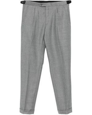 Brioni Pleated Wool Trousers - Grey